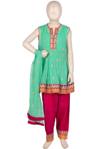KDD-01043 Embroidered 3PC Suit