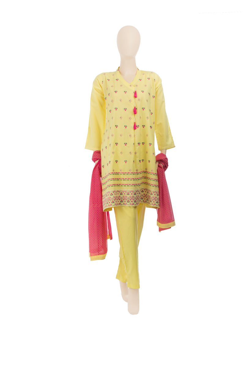 LAD-00574 Embroidered 3PC Suit - Komal's