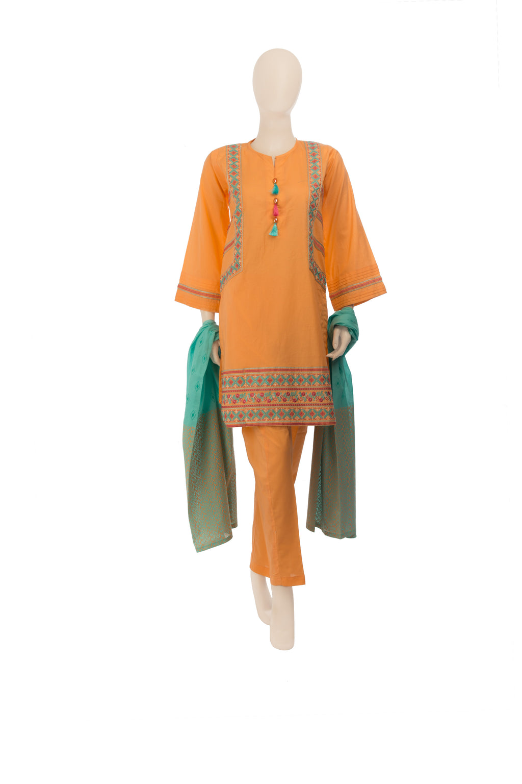 LAD-00575 Embroidered 3PC Suit - Komal's
