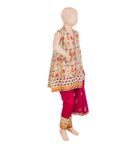 KAD-00934 Girl's Embroidered 3PC Suit - Komal's