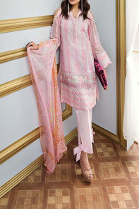 FE-114 Formal Embroidered Chiffon 3PC Suit
