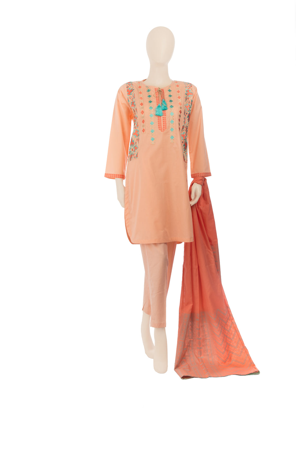 LAD-00569 Embroidered 3PC Suit - Komal's