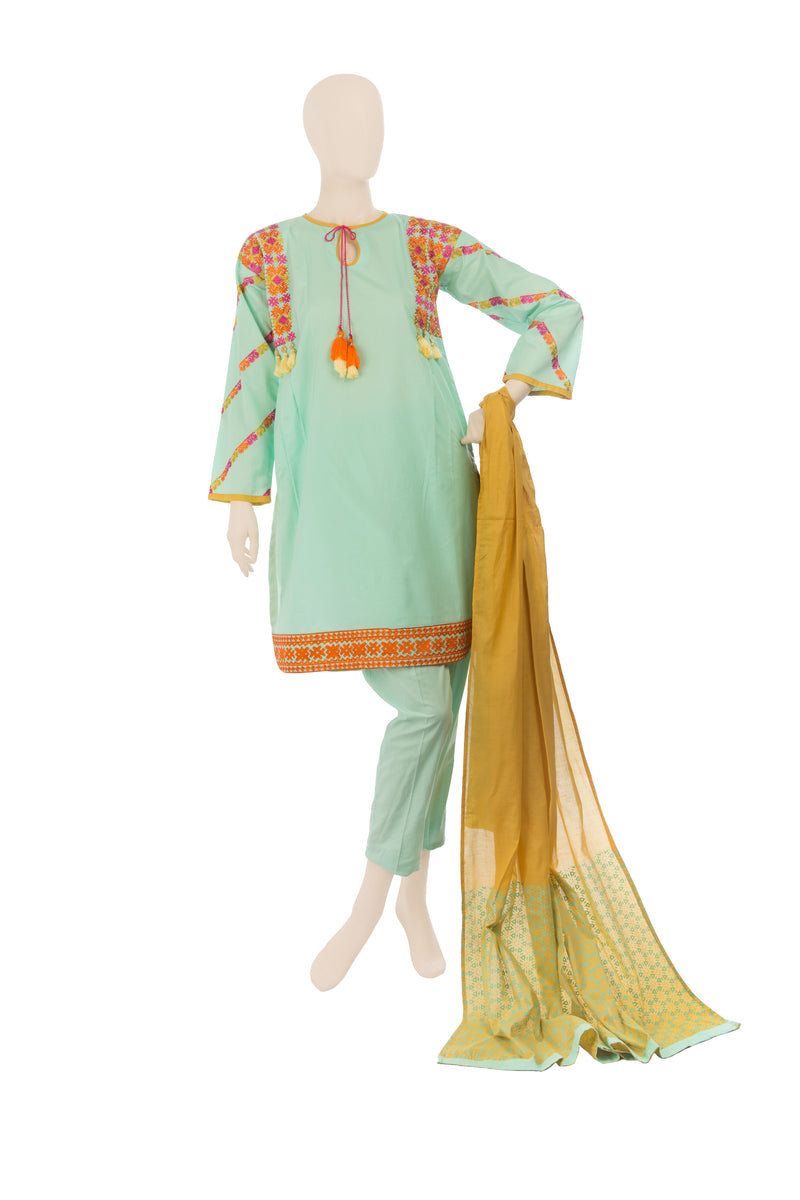 LAD-00571 Embroidered 3PC Suit – Komal's