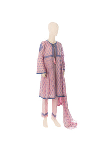 GBD-00518 Girl's Embroidered 3PC Suit - Komal's