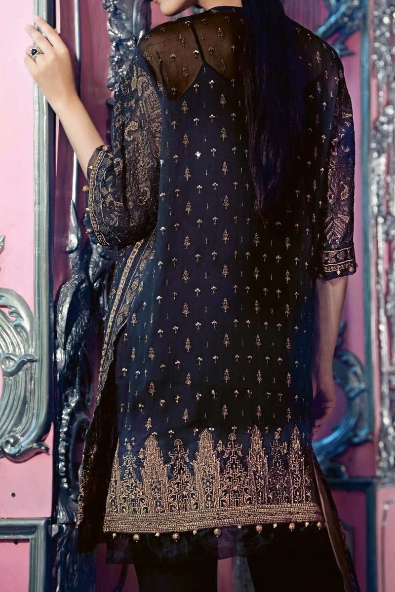FE-118 Formal Embroidered Chiffon 3PC Suit